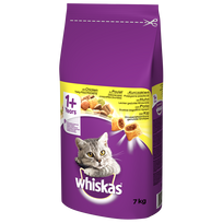 whisking - Sausas kačių maistas Whiskas Cat Complete Dry Chicken, vištiena, 7 kg - 2 nuotrauka