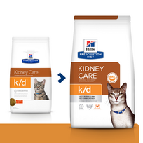 vistiena - Sausas kačių maistas Hill's Prescription Diet Kidney Care k/d with Chicken, vištiena, 3 kg - 2 nuotrauka
