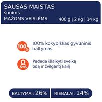 sausas sunu maistas club 4 - Club 4 Paws Premium Small Breeds sausas pašaras su vištiena šunims, 14 kg - 6 nuotrauka