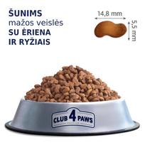 sausas sunu maistas club 4 - CLUB 4 PAWS Premium Hipoalerginis sausas maistas suaugusiems mažų veislių šunims su ėriena ir ryžiais, 14 kg - 5 nuotrauka