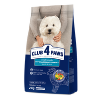 sausas sunu maistas club 4 - CLUB 4 PAWS Premium Hipoalerginis sausas maistas suaugusiems mažų veislių šunims su ėriena ir ryžiais, 14 kg - 6 nuotrauka