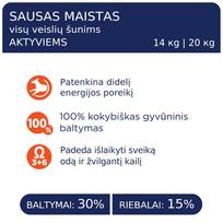 sausas sunu maistas club 4 - Club 4 Paws Premium Active sausas maistas su vištiena suaugusiems visų veislių šunims, 14 kg - 5 nuotrauka