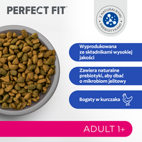 perfect fit katems - Perfect Fit Adult 1+ maistas katėms su vištiena, 7 kg - 8 nuotrauka