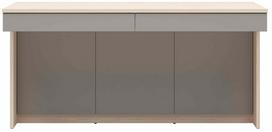 Rašomasis stalas su stalčiais Point One, 160 cm x 79 cm, 65 cm, ruda sp./smėlio sp.