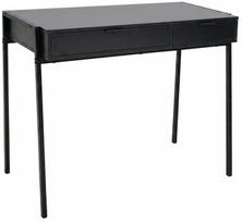 ermitazas stalai - Rašomasis stalas su stalčiais Akord Furniture Factory Zentia, 100 cm x 45 cm, 80.5 cm, juoda sp. - 1 nuotrauka