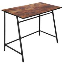 Rašomasis stalas Springos HF0027, 100 cm x 50 cm, 76 cm, ruda sp./juoda sp.