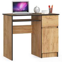 ermitazas stalai - Rašomasis stalas su spintele Akord Furniture Factory Piksel, 90 cm x 50 cm, 77 cm, ąžuolo sp. - 1 nuotrauka