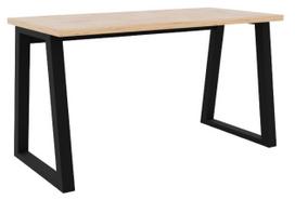 ermitazas stalai - Rašomasis stalas ADRK Iwo, 135 cm x 65 cm, 75.2 cm, ąžuolo sp./juoda sp. - 1 nuotrauka