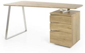 su tom - Rašomasis stalas su stalčiais MC Akcent Tori 40324AZ2, 150 cm x 67 cm, 75 cm, ąžuolo sp. - 1 nuotrauka