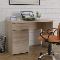 Rašomasis stalas su spintele Forte Opus OPSB313L-D30, 110 cm x 60 cm, 77 cm, ruda sp.