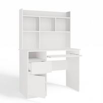 rasomasis stalas top e - Rašomasis stalas su stalčiais, kairės pusės Porto, 98 cm x 51 cm, 145 cm, balta sp. - 4 nuotrauka