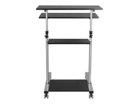 rasomasis stalas 60 - Rašomasis stalas reguliuojamo aukščio Logilink Mobile Sit-Stand Workstation BP0070, 70 cm x 6.87 cm, 82 - 126 cm, sidabro sp./juoda sp. - 3 nuotrauka