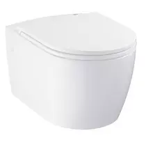 klozetas - GROHE BauCeramic pakabinamas klozetas Rimless su QR/SC dangčiu, 103860SH00, baltas (White) - 1 nuotrauka