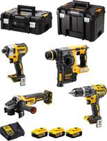 dewalt tstak - DeWALT DCK422P3T-QW, 18V XR, 3x5.0Ah, Įrankių rinkinys (DCD796 + DCH273 + DCF887 + DCG405) - 2 nuotrauka