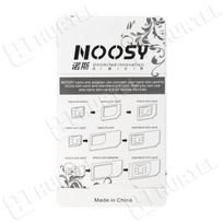 micro sim adapteris - Noosy Universal Nano Micro SIM Adapterių Rinkinys + Raktas, Baltas (White) - 3 nuotrauka