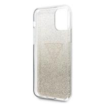 iphone 11 pro max deklai - Guess Glitter Triangle Back Case For Apple iPhone 11 Pro Max Gold - 3 nuotrauka