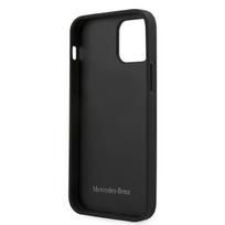 iphone 12 black mini - Mercedes-Benz "MEHCP12SLSSBK Leather Hand Strap Case iPhone 12 mini" Black - 3 nuotrauka