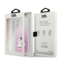 s21 plus deklai - Karl Lagerfeld "KLHCS21MCFNRCPI PC/ TPU Choupette Eats Cover Galaxy S21 Plus" Pink - 2 nuotrauka