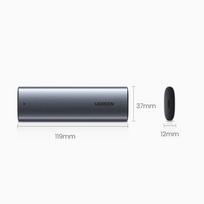 usb c kabelis - Ugreen SSD M.2 USB 3.2 CM400 10902 USB-C + 0.5m cable Silver - 3 nuotrauka