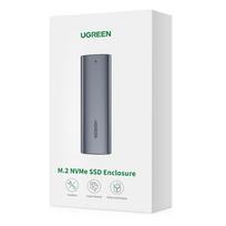usb c kabelis - Ugreen SSD M.2 USB 3.2 CM400 10902 USB-C + 0.5m cable Silver - 10 nuotrauka