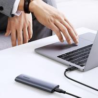usb c kabelis - Ugreen SSD M.2 USB 3.2 CM400 10902 USB-C + 0.5m cable Silver - 11 nuotrauka
