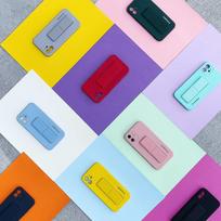 s21 plus deklai - Wozinsky Kickstand Case Silikoninis Dėklas Samsung Galaxy S21+ 5G, Pilkas (Gray) - 3 nuotrauka