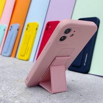 s21 plus deklai - Wozinsky Kickstand Case Silikoninis Dėklas Samsung Galaxy S21+ 5G, Pilkas (Gray) - 5 nuotrauka