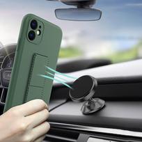 s21 plus deklai - Wozinsky Kickstand Case Silikoninis Dėklas Samsung Galaxy S21+ 5G, Pilkas (Gray) - 9 nuotrauka