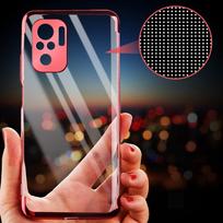 geliu remeliai - Hurtel Clear Color Gel TPU Dėklas su Metaliniu Rėmeliu Xiaomi Redmi Note 10 5G / Poco M3 Pro - Juodas (Black) - 7 nuotrauka