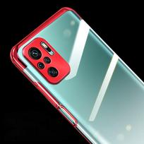 geliu remeliai - Hurtel Clear Color Gel TPU Dėklas su Metaliniu Rėmeliu Xiaomi Redmi Note 10 5G / Poco M3 Pro - Juodas (Black) - 10 nuotrauka