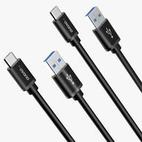 usb type c charging cable - Dudao L5G cable USB to USB Type-C Super Fast Charge 1m Black - 8 nuotrauka