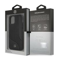 iphone case leather - Mercedes-Benz "MEHCP12LCDOBK Perforated Leather Hard Case iPhone 12 Pro Max" Black - 2 nuotrauka