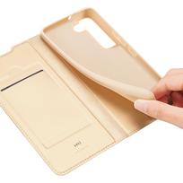 flip telefonai - Dux Ducis "Skin Pro Book Case Galaxy S22 Plus" Gold - 16 nuotrauka