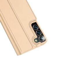 flip telefonai - Dux Ducis "Skin Pro Book Case Galaxy S22 Plus" Gold - 21 nuotrauka