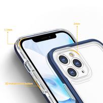 iphone 11 pro max deklai - Hurtel "Clear 3in1 Case for iPhone 11 Pro Max" Mėlynas (Blue) - 5 nuotrauka