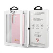 s22 plus telefonas - Guess "GUHCS22MLSLMGLA Silicone Script Metal Logo Case Galaxy S22 Plus" - 2 nuotrauka