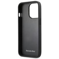 iphone case leather - Mercedes-Benz "MEHCP13LMBLBK Genuine Leather Meshed Case iPhone 13 Pro" Black - 3 nuotrauka