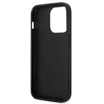 iphone 14 pro max deklas - Karl Lagerfeld "Saffiano Choupette Head Patch iPhone 14 Pro Max" Silver - 3 nuotrauka