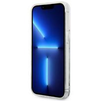 blizgantis deklas - Karl Lagerfeld "Liquid Glitter Big KL iPhone 14 Pro" Silver - 4 nuotrauka