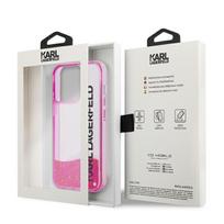 telefono deklas karl lagerfeld - Karl Lagerfeld "Liquid Glitter Elong iPhone 14 Pro" Pink - 2 nuotrauka