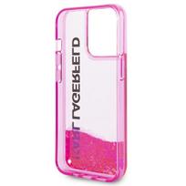 telefono deklas karl lagerfeld - Karl Lagerfeld "Liquid Glitter Elong iPhone 14 Pro" Pink - 3 nuotrauka