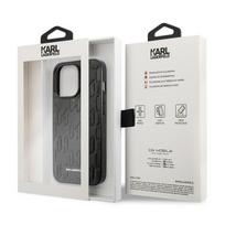 iphone 13 telefono deklas karl lagerfeld - Karl Lagerfeld KLHCP13LMNMP1K iPhone 13 Pro / 13 6.1" kietas dėklas Juodas (Black) Monogram Plaque - 2 nuotrauka