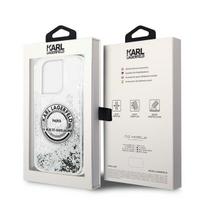 telefono deklas karl lagerfeld - Karl Lagerfeld "Liquid Glitter RSG iPhone 14 Pro" Silver - 3 nuotrauka