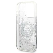 telefono deklas karl lagerfeld - Karl Lagerfeld "Liquid Glitter RSG iPhone 14 Pro" Silver - 4 nuotrauka