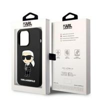 telefono deklas karl lagerfeld - Karl Lagerfeld "Liquid Silicone Ikonik iPhone 14 Pro" Black - 2 nuotrauka