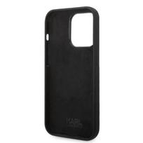 telefono deklas karl lagerfeld - Karl Lagerfeld "Liquid Silicone Ikonik iPhone 14 Pro" Black - 3 nuotrauka