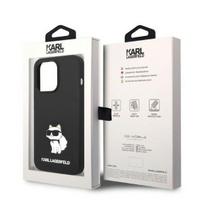 iphone 14 pro max deklas - Karl Lagerfeld "Silicone Choupette iPhone 14 Pro Max" Black - 2 nuotrauka