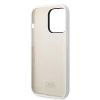 iphone 14 silikoninis deklas - Karl Lagerfeld "Liquid Silicone Ikonik iPhone 14 Pro Max" White - 3 nuotrauka