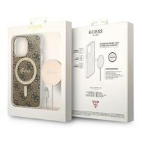 apple magsafe charger - Guess "4G Print MagSafe Case + Charger for Apple iPhone 13 Pro" Rudas (Brown) - 2 nuotrauka