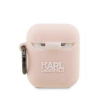 ausines rozines - Karl Lagerfeld 3D Silicone NFT Karl Lagerfeld Case for Airpods 1/ 2 Pink - 3 nuotrauka